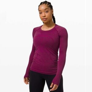 Lululemon Swiftly Tech Long Sleeve 2.0
Ripened Raspberry / Red Merlot